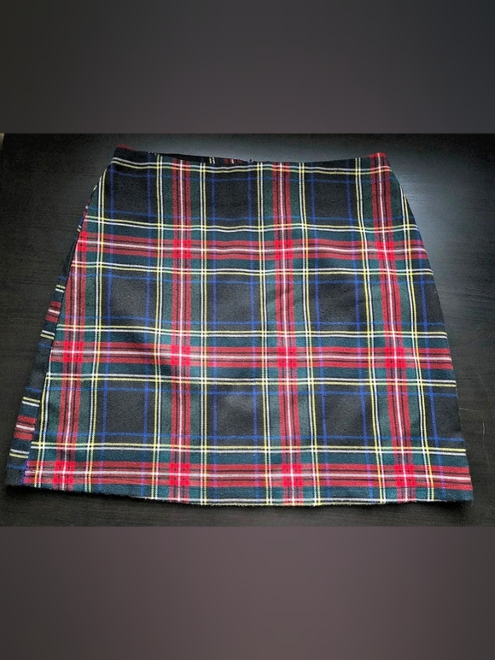 Women's Plaid Mini Skirt in Black & Red